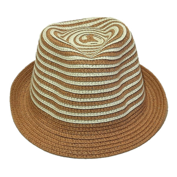Παιδικό Ψάθινο Καπέλο Καβουράκι Με Σχέδιο Ρίγα